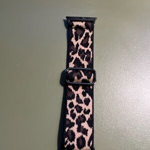 Apple Watch Band with Black and Tan Pattern